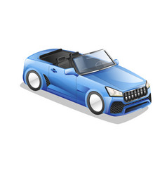 Isometric Flat 3d Concept Luxury Sports Car Model