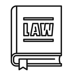 Policeman Law Icon Outline Style