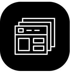 Wireframe Product Development Icon With Black