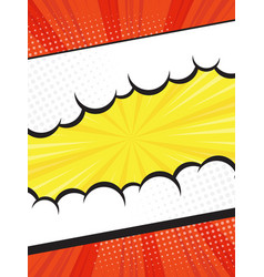 Abstract Vertical Comic Book Pop Art Cartoon With