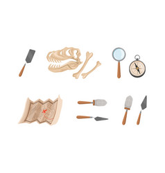 Archaeological Tools Set Instruments