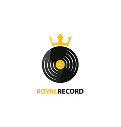 Royal Record Music Logo Template Design Ico