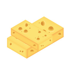 Cheese On White Background