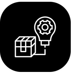 Innovation Product Development Icon With Black