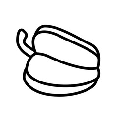 Yellow Pepper Food Line Icon