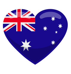 Australia Heart Flag