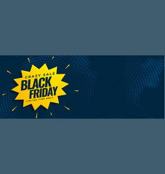 Stylish Black Friday Crazy Sale Banner