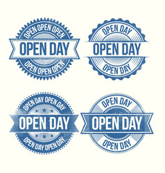 Flat Design Open Day Badges