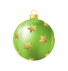 Green Christmas Tree Toy With Golden Stars