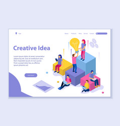 Creative Idea Concept 3d Isometric