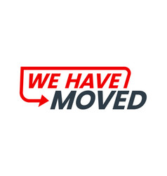 Have Move Icon Weve Moved Sign Of New Address