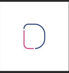 Initial letter dl logo template design Royalty Free Vector