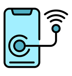 Phone Internet Icon Flat