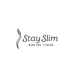 Letter S Slim Sexy Fit Body For Healthy Life Logo