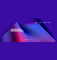 Abstract Geometric Landing Page Creative