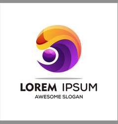 Colorful Modern Wave Logo Design