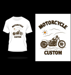 Motorcycle Custom Retro T Shirt Design