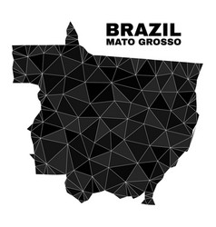 Polygonal Mato Grosso State Map