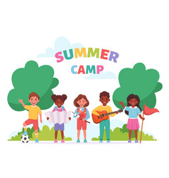 Summer Kids Camp Children Outdoor Activity