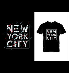 New York City Typography T-shirt Design