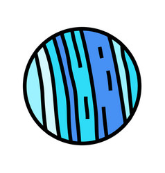 Uranus Planet Color Icon