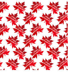 Canada Red Maple Leaf Patter