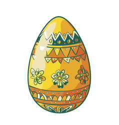 Easter Egg White Background