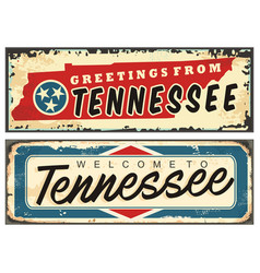 Tennessee Usa Vintage Tin Sign