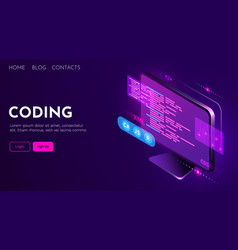 Web Development Coding And Programming Futuristic