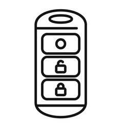 Car Key Button Icon Outline Vehicle Lock