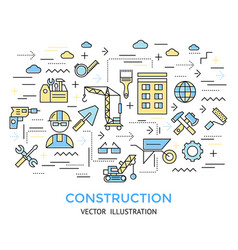 Construction Line Work Background