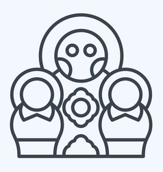 Icon Matryoshka Doll Related To Russia Symbol