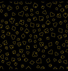 Symbols Of Suits Card Seamless Pattern Background