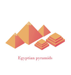 Egyptian Pyramids Isometrics Ancient Wonder