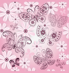 Seamless Gentle Spring Pink Pattern