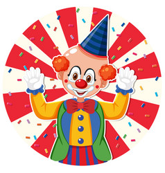 Circus Clown Icon On White Background