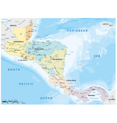 Detailed Map Of Central America States