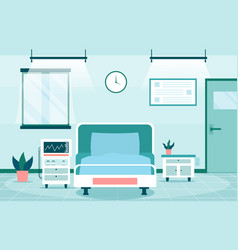 Inpatient Department Hospital Scene Flat Design