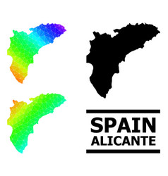 Polygonal Spectrum Map Of Alicante Province