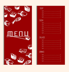 Asian Food Menu Template