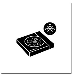 Frozen Pizza Glyph Icon