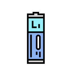 Lithium Ion Battery Color Icon