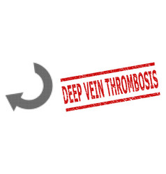 Scratched Deep Vein Thrombosis Seal Stamp