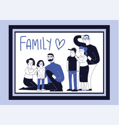 Family Portrait Line Art