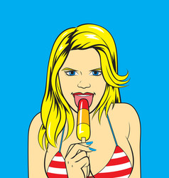 Comic Women Eat Ice Cream