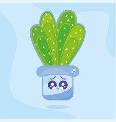 Isolated Cute Cactus Cartoon Character