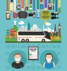 Travel Flat Design By Bus