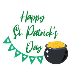 Happy St Patrick Day Greeting Card Template