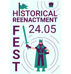 Historical Reenactment Festival Poster Flat