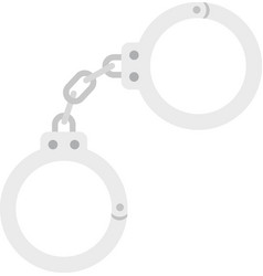 Prosecutor Handcuffs Icon Flat Isolated